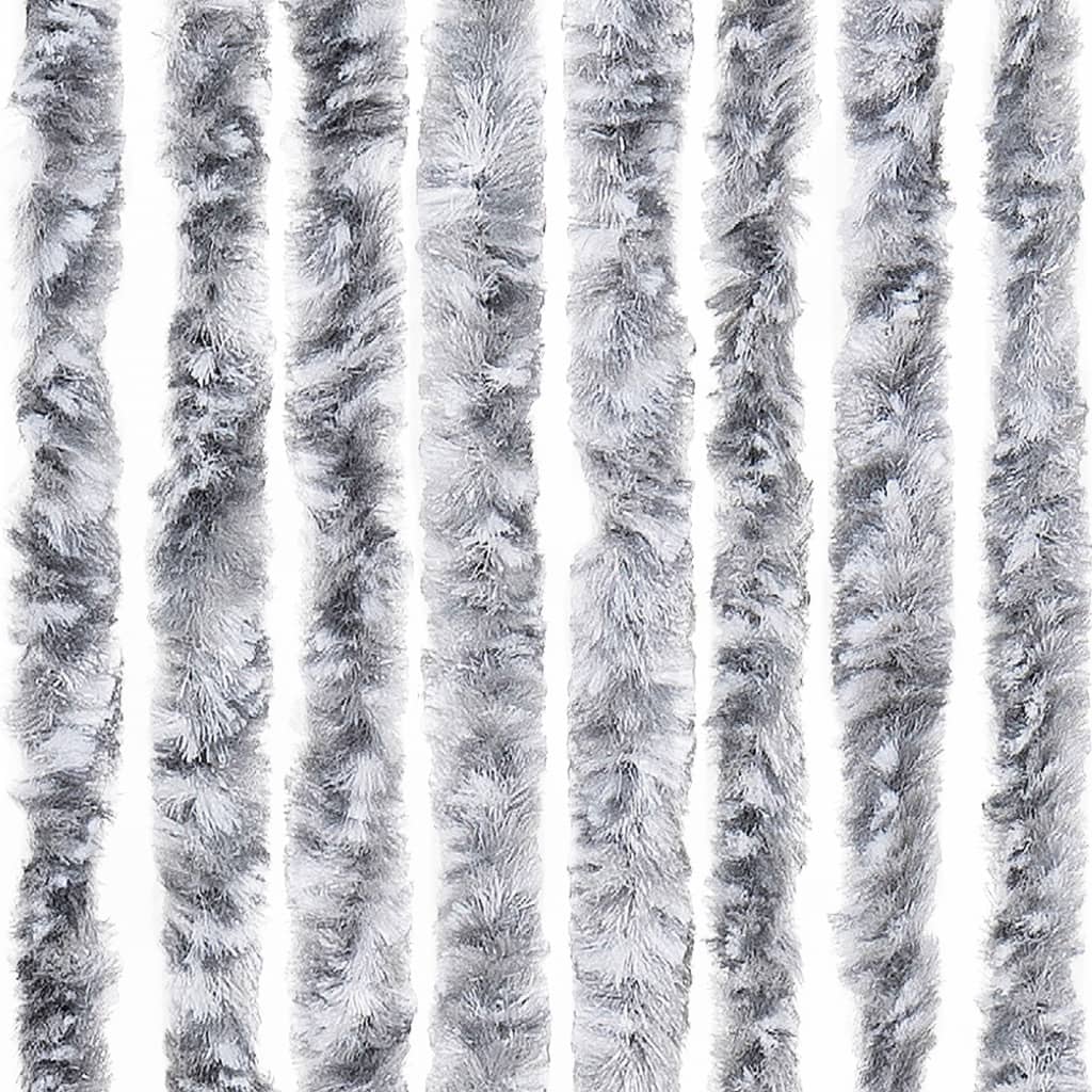 Vliegengordijn 100x200 cm chenille wit en grijs is nu te koop bij PeponiXL, paradijselijk wonen!