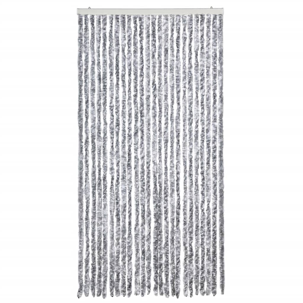 Vliegengordijn 100x230 cm chenille wit en grijs is nu te koop bij PeponiXL, paradijselijk wonen!