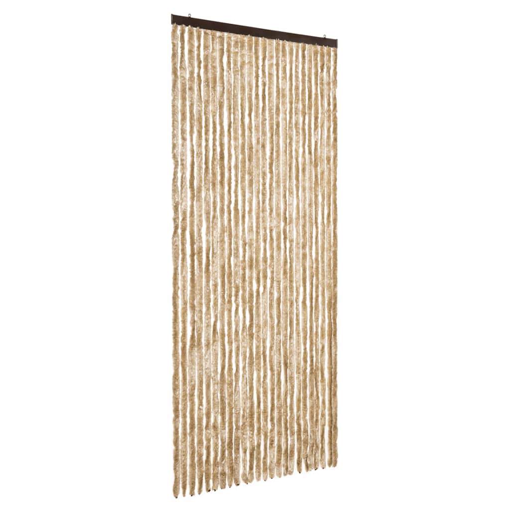Vliegengordijn 100x200 cm chenille beige is nu te koop bij PeponiXL, paradijselijk wonen!