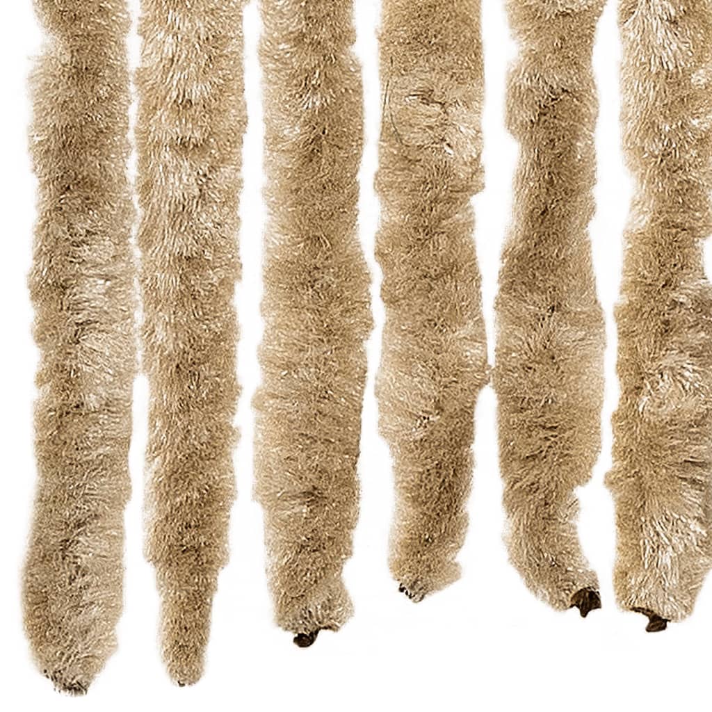 Vliegengordijn 100x200 cm chenille beige is nu te koop bij PeponiXL, paradijselijk wonen!