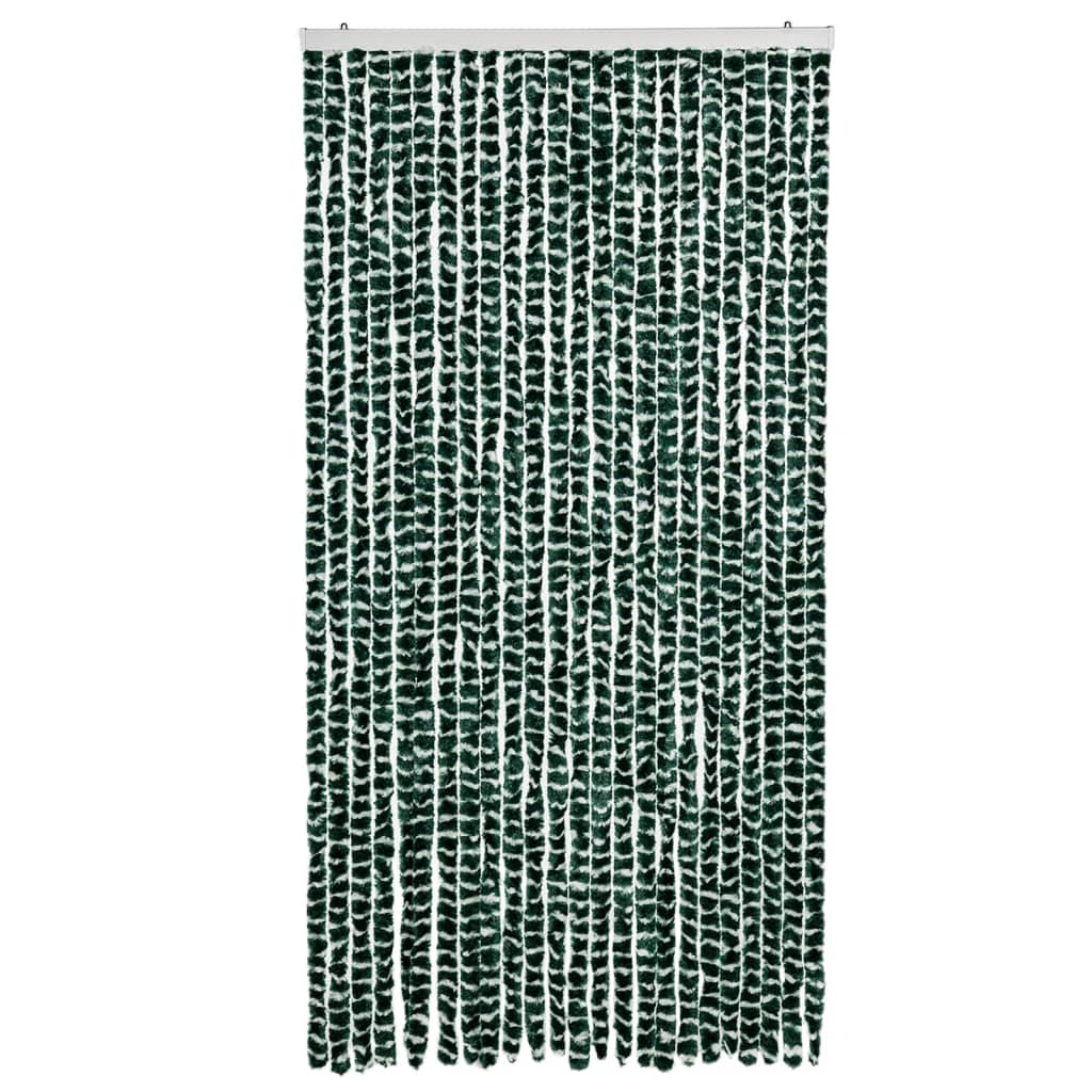 Vliegengordijn 100x230 cm chenille groen en wit is nu te koop bij PeponiXL, paradijselijk wonen!