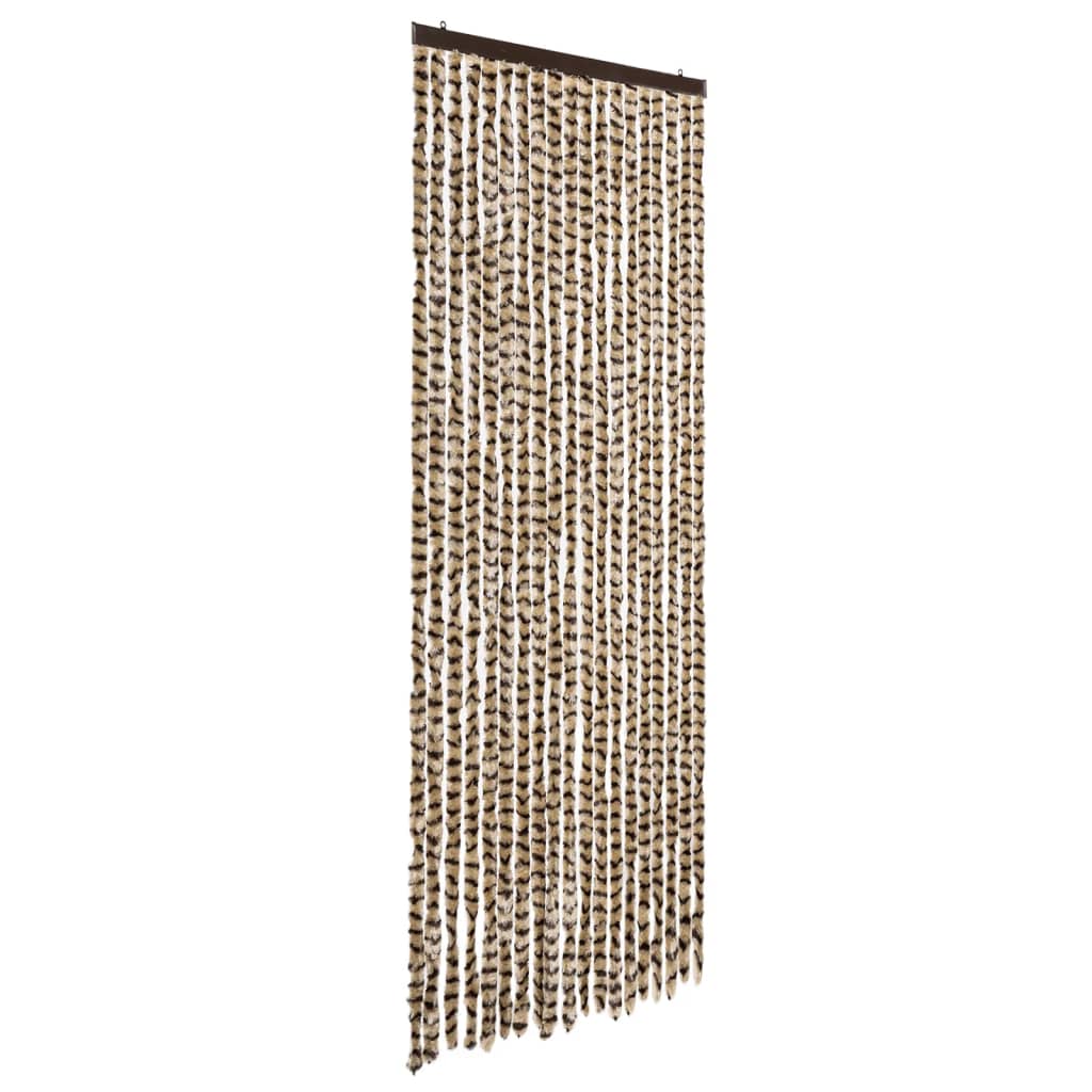 Vliegengordijn 56x200 cm chenille beige en bruin is nu te koop bij PeponiXL, paradijselijk wonen!