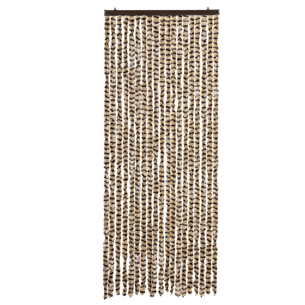 Vliegengordijn 56x200 cm chenille beige en bruin is nu te koop bij PeponiXL, paradijselijk wonen!