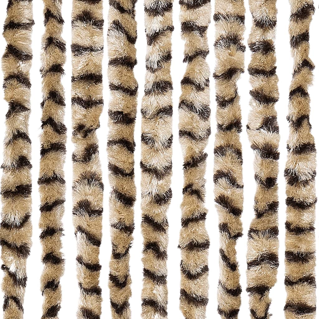 Vliegengordijn 90x200 cm chenille beige en bruin is nu te koop bij PeponiXL, paradijselijk wonen!