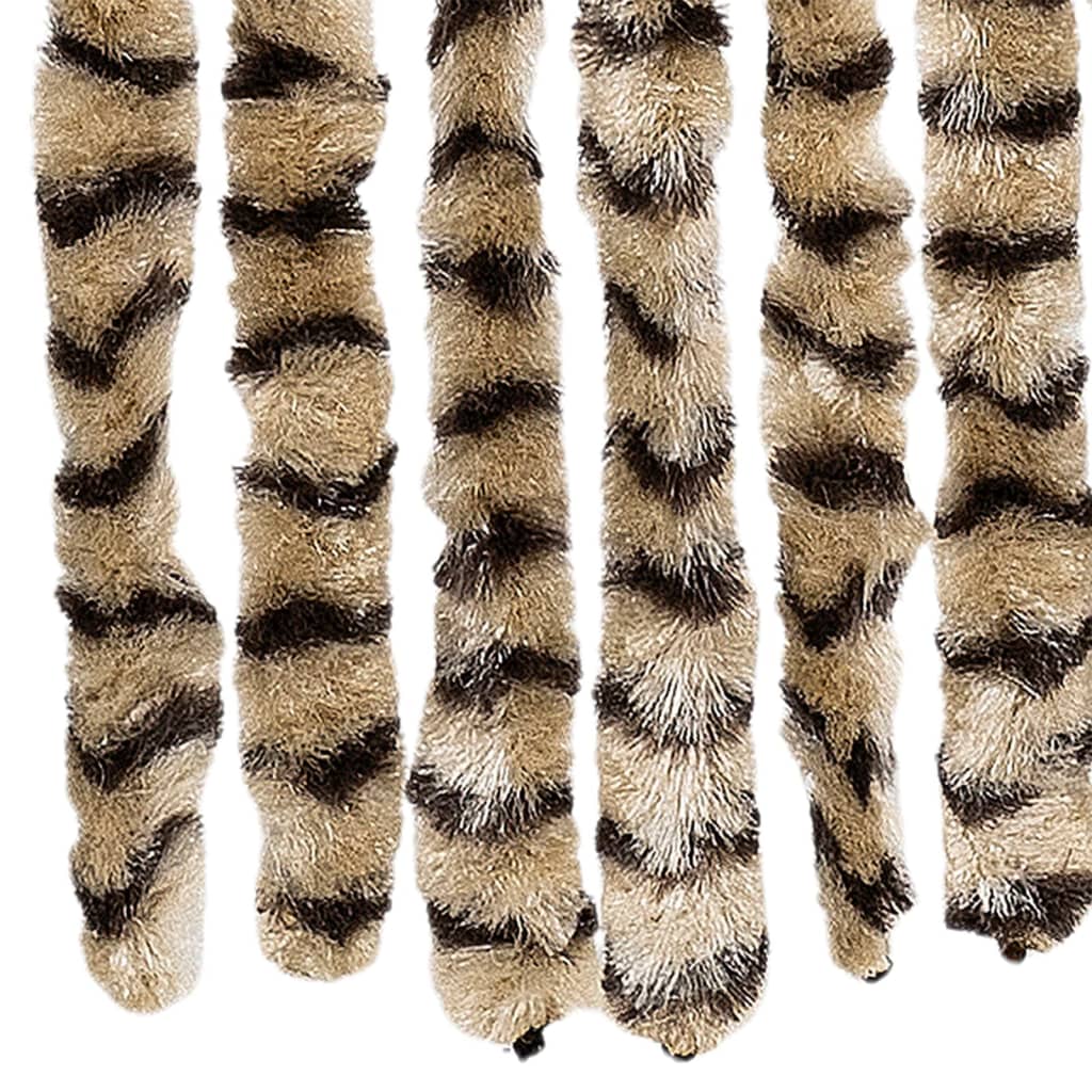 Vliegengordijn 100x200 cm chenille beige en bruin is nu te koop bij PeponiXL, paradijselijk wonen!