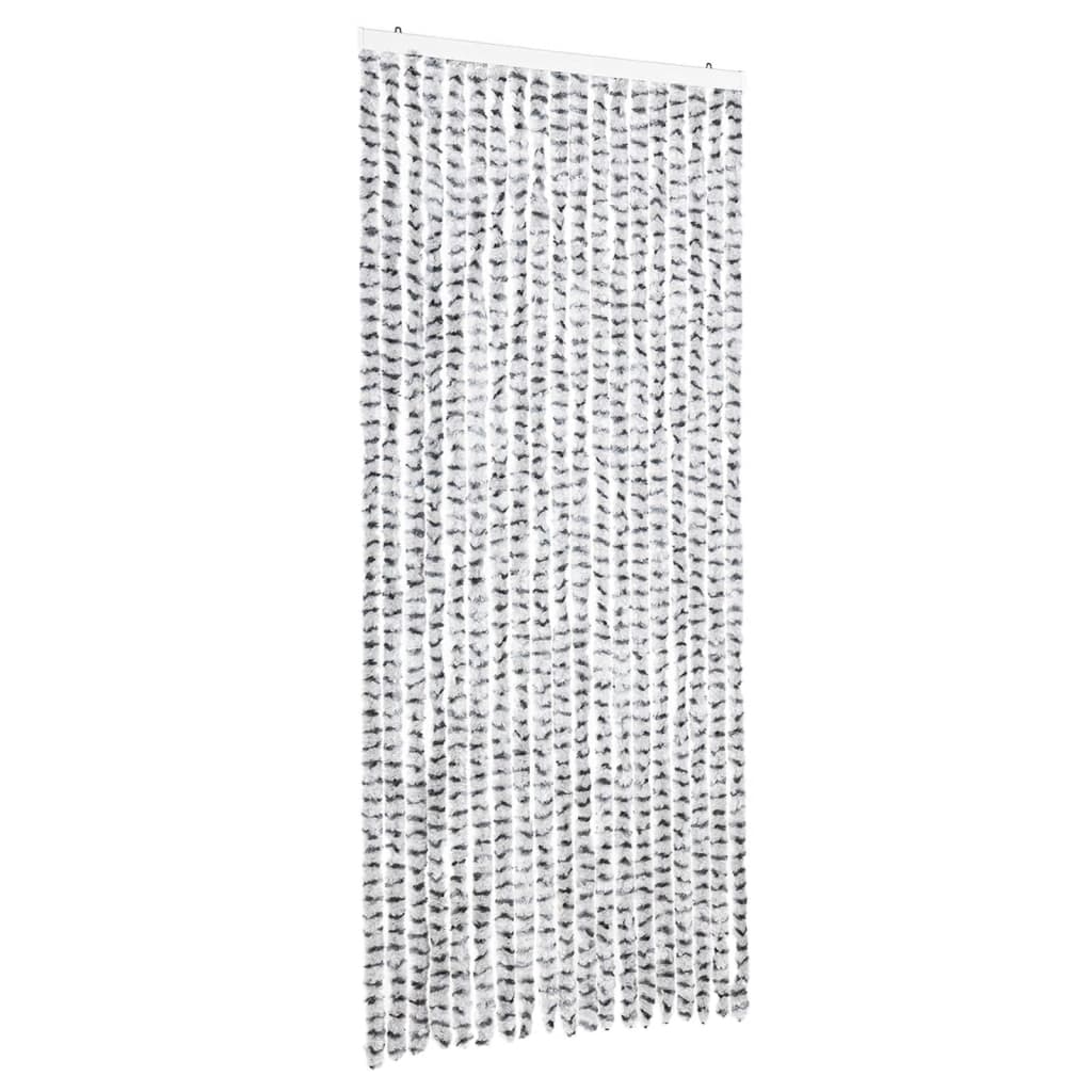 Vliegengordijn 56x200 cm chenille lichtgrijs en donkergrijs is nu te koop bij PeponiXL, paradijselijk wonen!