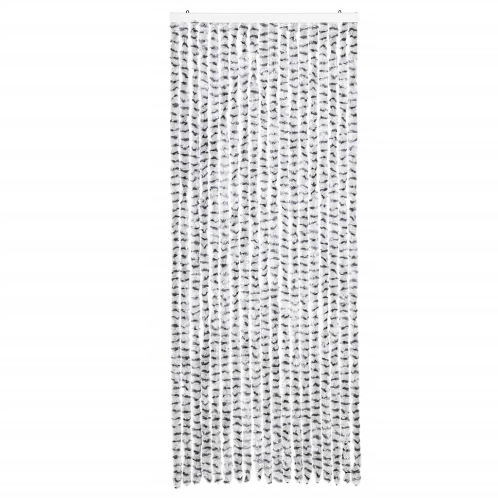 Vliegengordijn 56x200 cm chenille lichtgrijs en donkergrijs is nu te koop bij PeponiXL, paradijselijk wonen!
