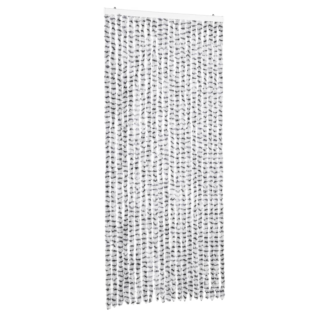 Vliegengordijn 90x200 cm chenille lichtgrijs en donkergrijs is nu te koop bij PeponiXL, paradijselijk wonen!