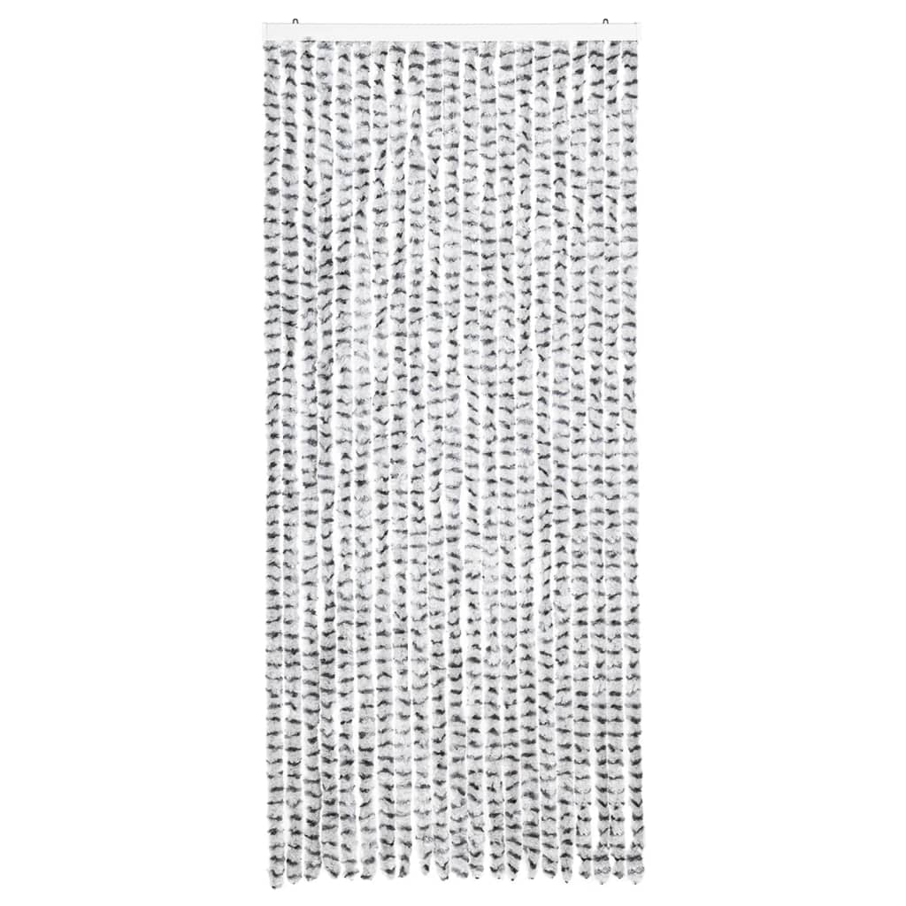 Vliegengordijn 90x200 cm chenille lichtgrijs en donkergrijs is nu te koop bij PeponiXL, paradijselijk wonen!