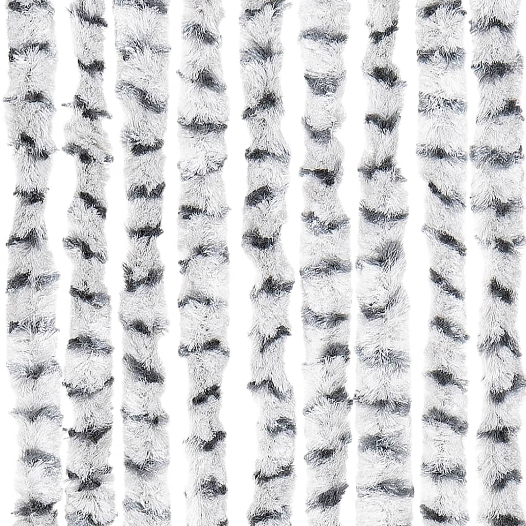 Vliegengordijn 90x200 cm chenille lichtgrijs en donkergrijs is nu te koop bij PeponiXL, paradijselijk wonen!