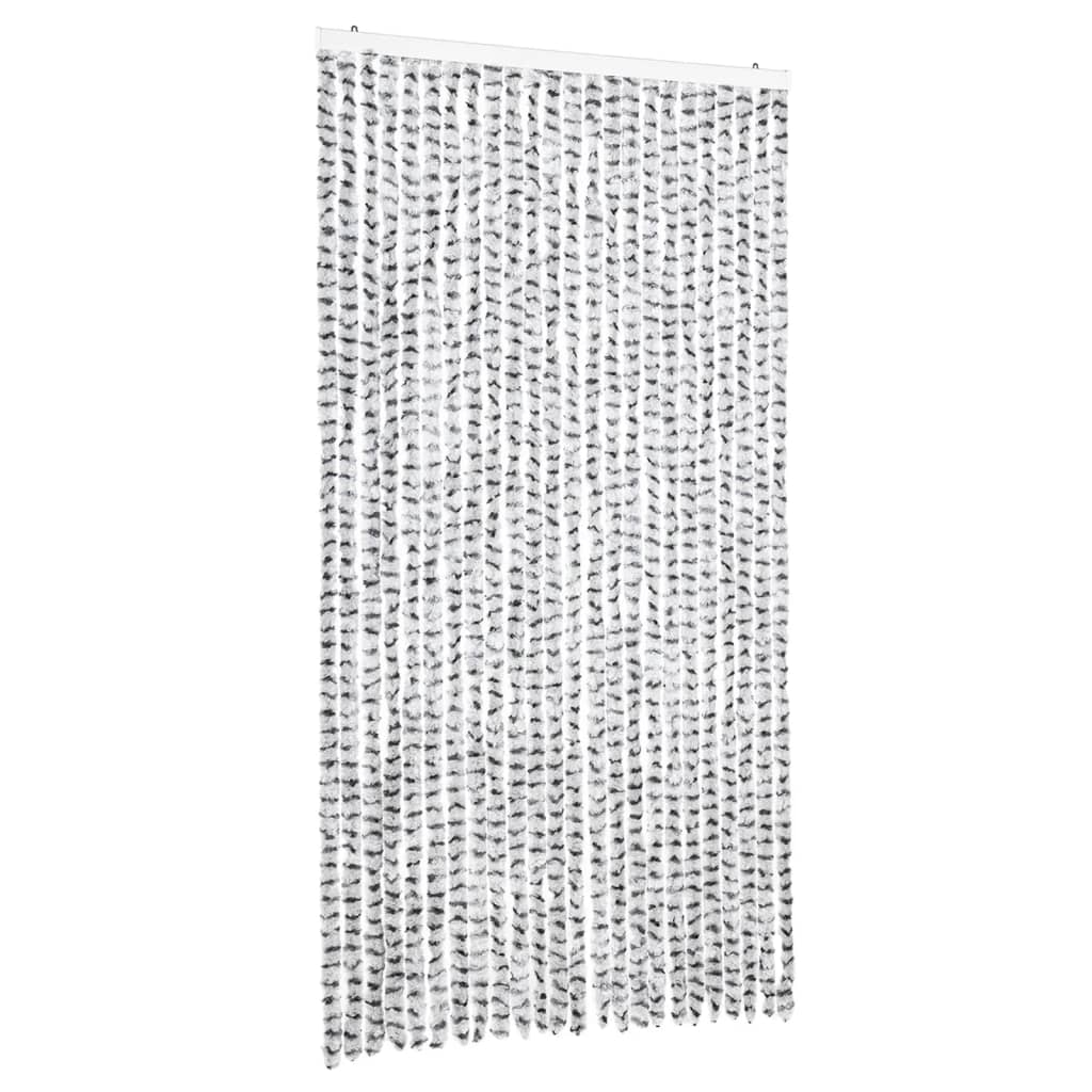 Vliegengordijn 100x200 cm chenille lichtgrijs en donkergrijs is nu te koop bij PeponiXL, paradijselijk wonen!