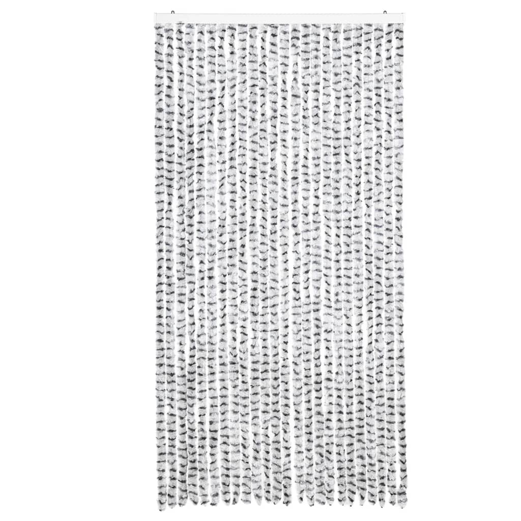 Vliegengordijn 100x200 cm chenille lichtgrijs en donkergrijs is nu te koop bij PeponiXL, paradijselijk wonen!