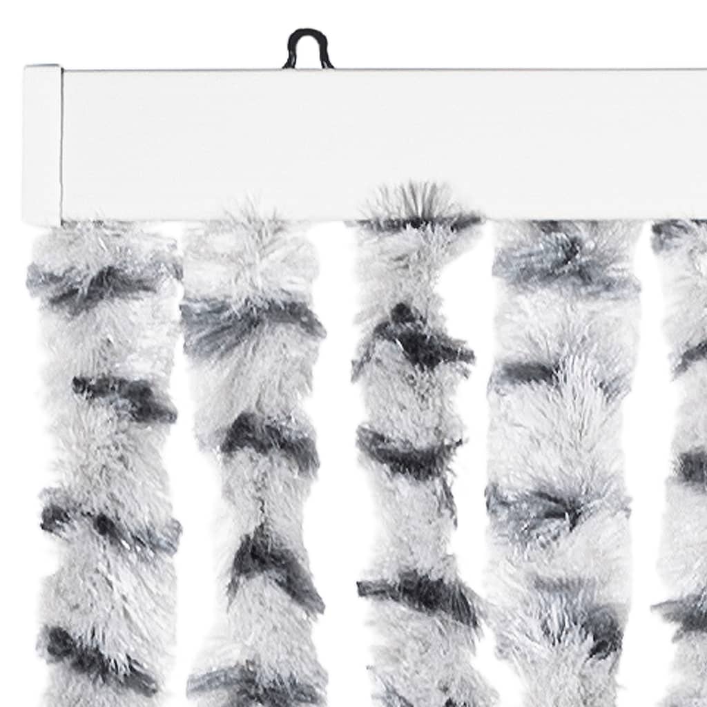 Vliegengordijn 100x200 cm chenille lichtgrijs en donkergrijs is nu te koop bij PeponiXL, paradijselijk wonen!