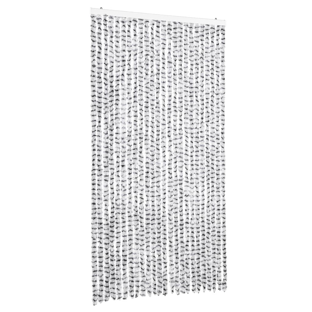 Vliegengordijn 100x230 cm chenille lichtgrijs en donkergrijs is nu te koop bij PeponiXL, paradijselijk wonen!