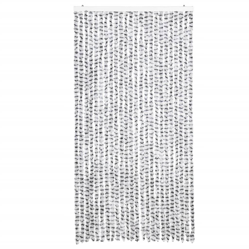 Vliegengordijn 100x230 cm chenille lichtgrijs en donkergrijs is nu te koop bij PeponiXL, paradijselijk wonen!