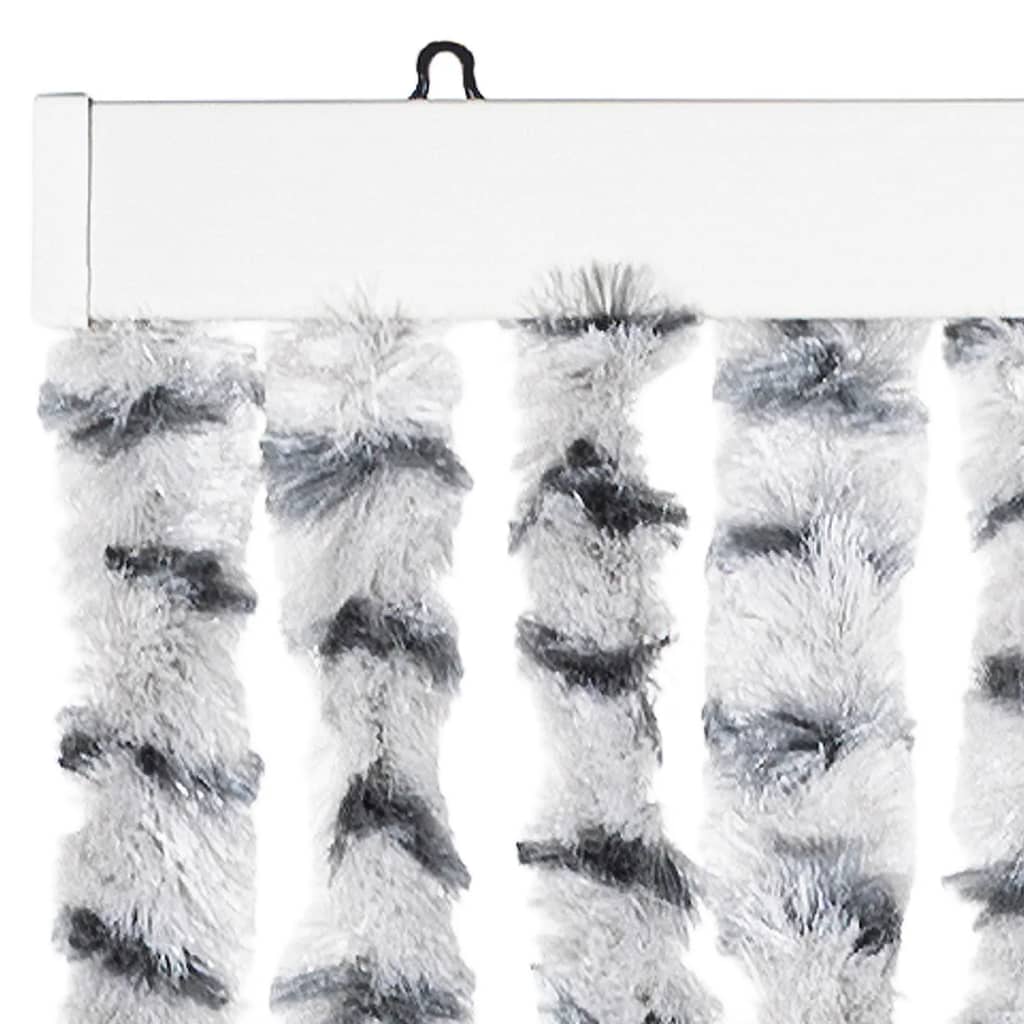 Vliegengordijn 100x230 cm chenille lichtgrijs en donkergrijs is nu te koop bij PeponiXL, paradijselijk wonen!