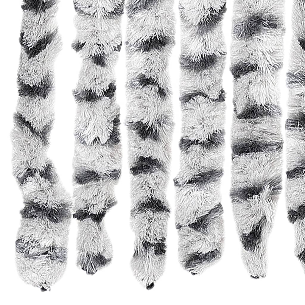 Vliegengordijn 100x230 cm chenille lichtgrijs en donkergrijs is nu te koop bij PeponiXL, paradijselijk wonen!