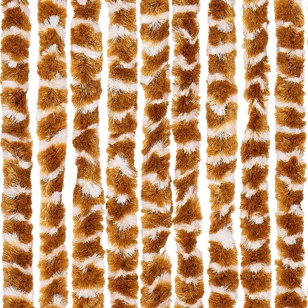 Vliegengordijn 56x200 cm chenille okerkleurig en wit is nu te koop bij PeponiXL, paradijselijk wonen!