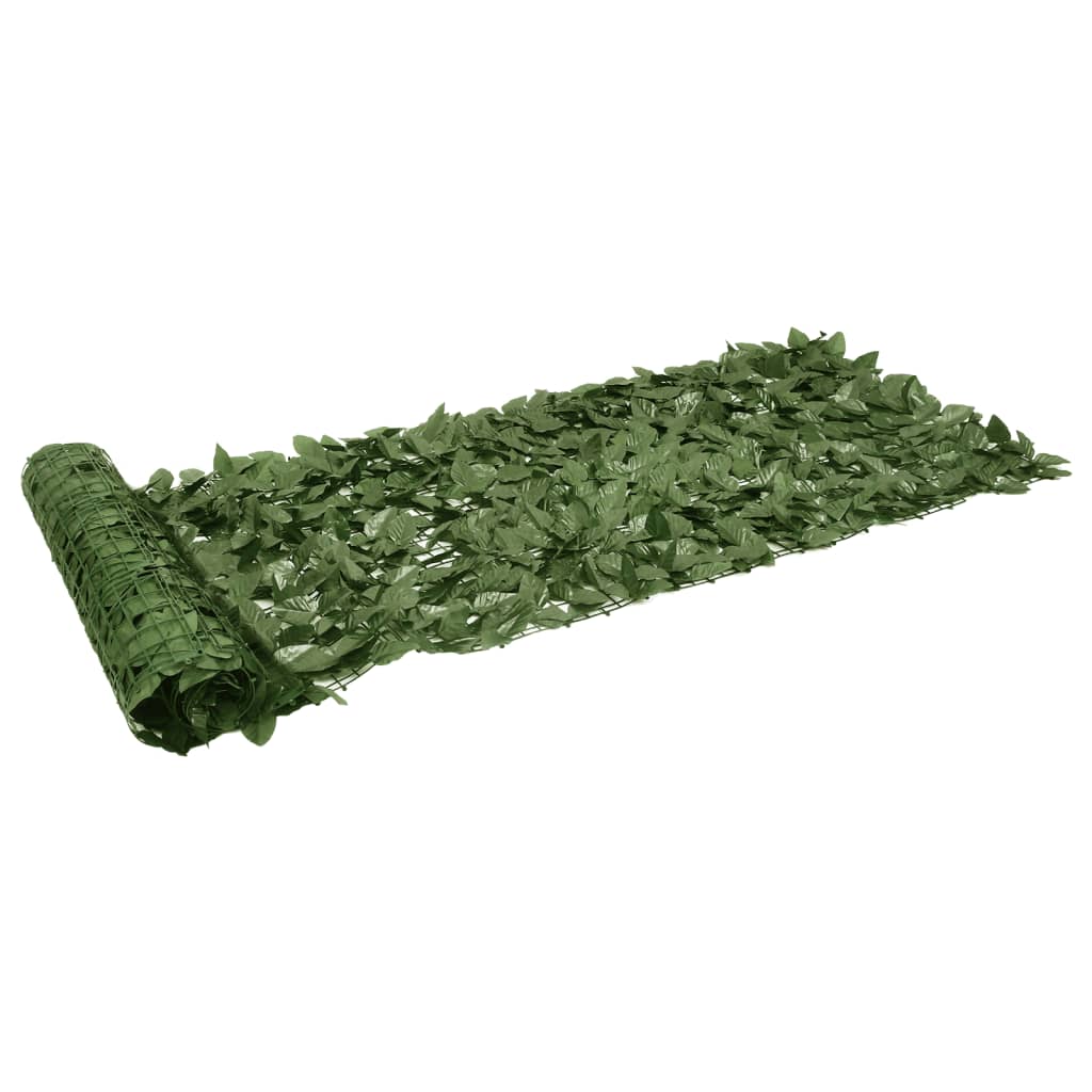 Balkonscherm met donkergroene bladeren 600x75 cm is nu te koop bij PeponiXL, paradijselijk wonen!