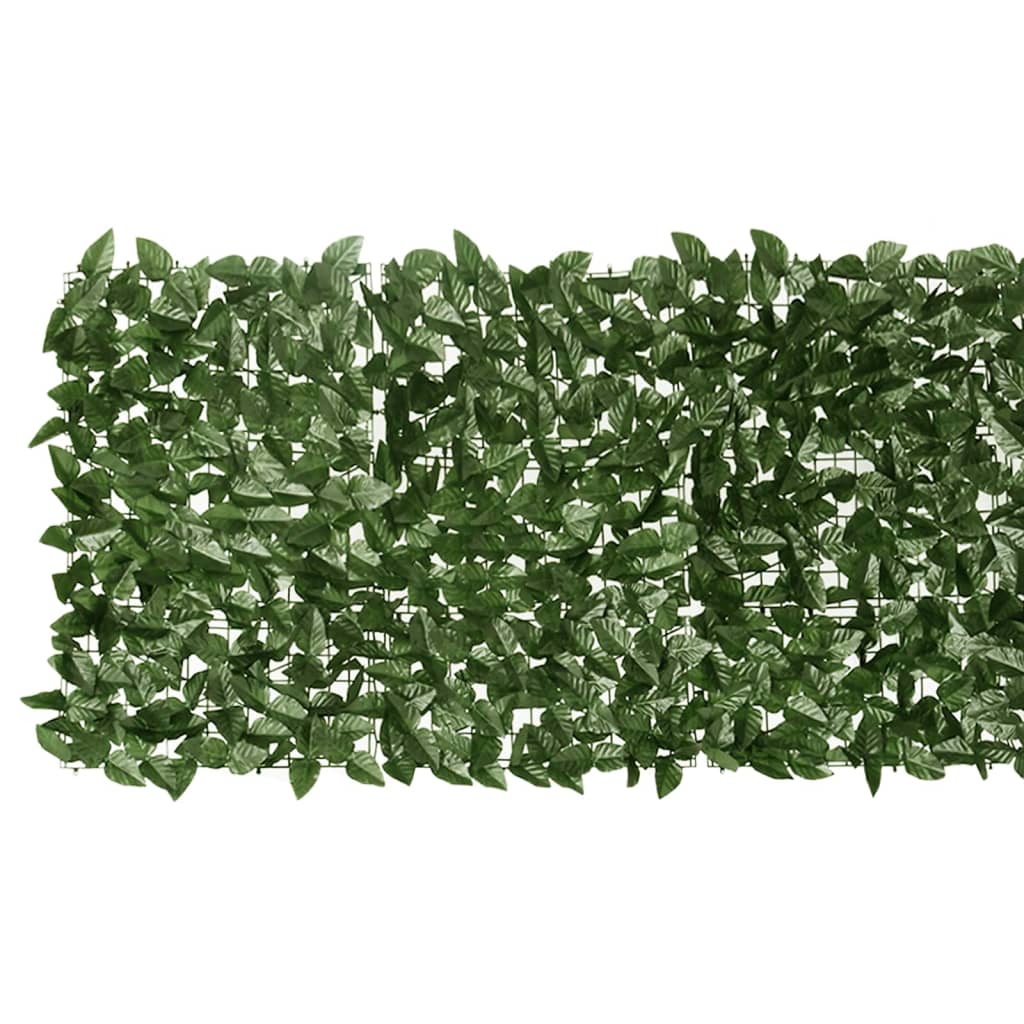 Balkonscherm met donkergroene bladeren 600x75 cm is nu te koop bij PeponiXL, paradijselijk wonen!