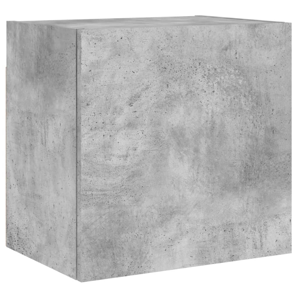 4-delige Tv-wandmeubelset bewerkt hout betongrijs is nu te koop bij PeponiXL, paradijselijk wonen!