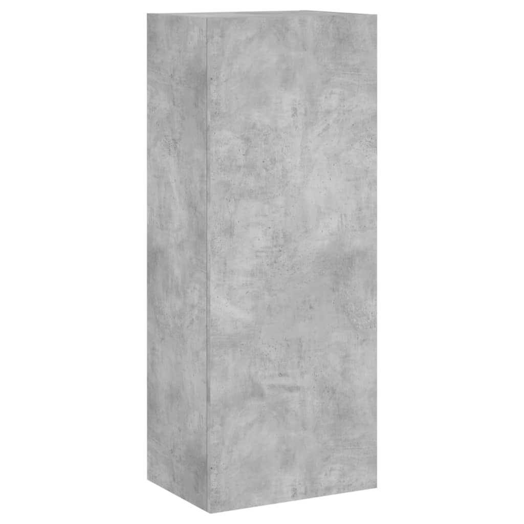 4-delige Tv-wandmeubelset bewerkt hout betongrijs is nu te koop bij PeponiXL, paradijselijk wonen!