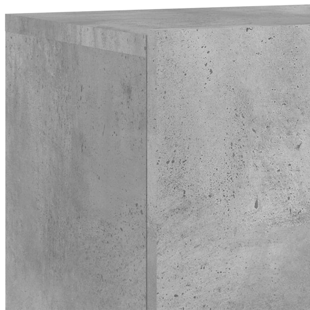 4-delige Tv-wandmeubelset bewerkt hout betongrijs is nu te koop bij PeponiXL, paradijselijk wonen!