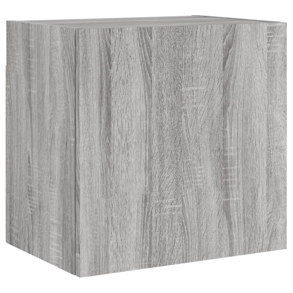 4-delige Tv-wandmeubelset bewerkt hout grijs sonoma is nu te koop bij PeponiXL, paradijselijk wonen!