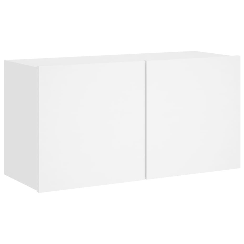 5-delige Tv-meubelset bewerkt hout wit is nu te koop bij PeponiXL, paradijselijk wonen!