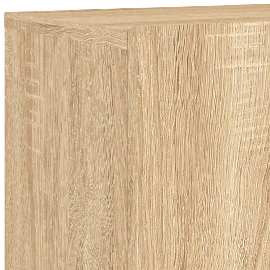 5-delige Tv-wandmeubelset bewerkt hout sonoma eikenkleurig is nu te koop bij PeponiXL, paradijselijk wonen!