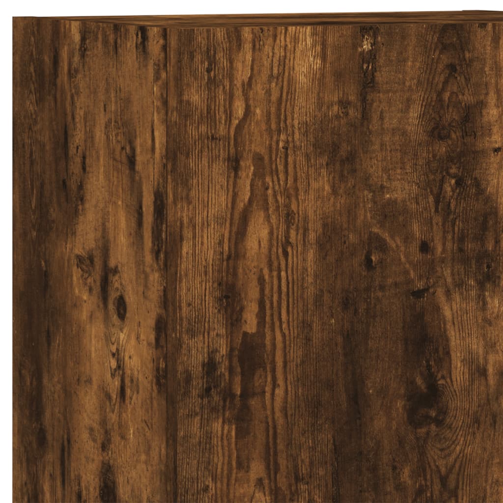5-delige Tv-wandmeubelset bewerkt hout gerookt eikenkleurig is nu te koop bij PeponiXL, paradijselijk wonen!