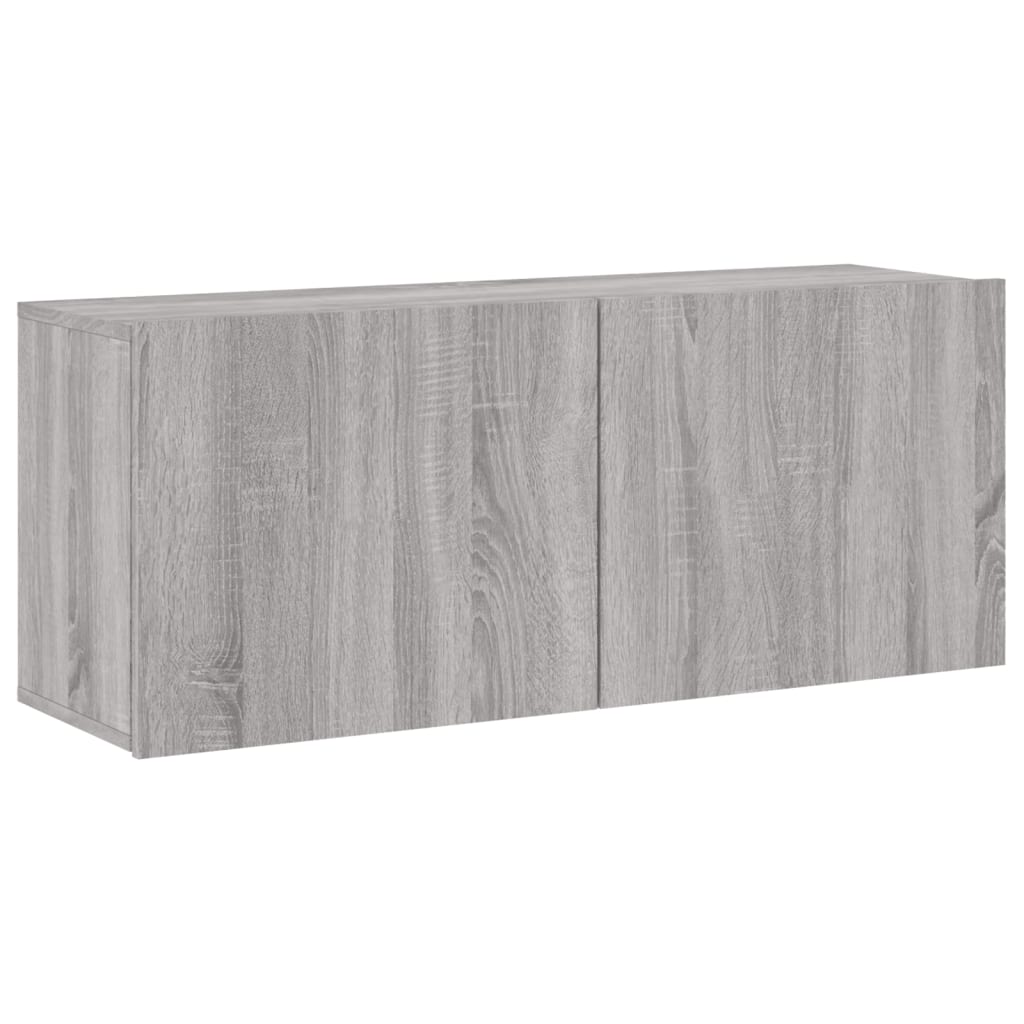 5-delige Tv-wandmeubelset grijs sonoma eikenkleurig is nu te koop bij PeponiXL, paradijselijk wonen!