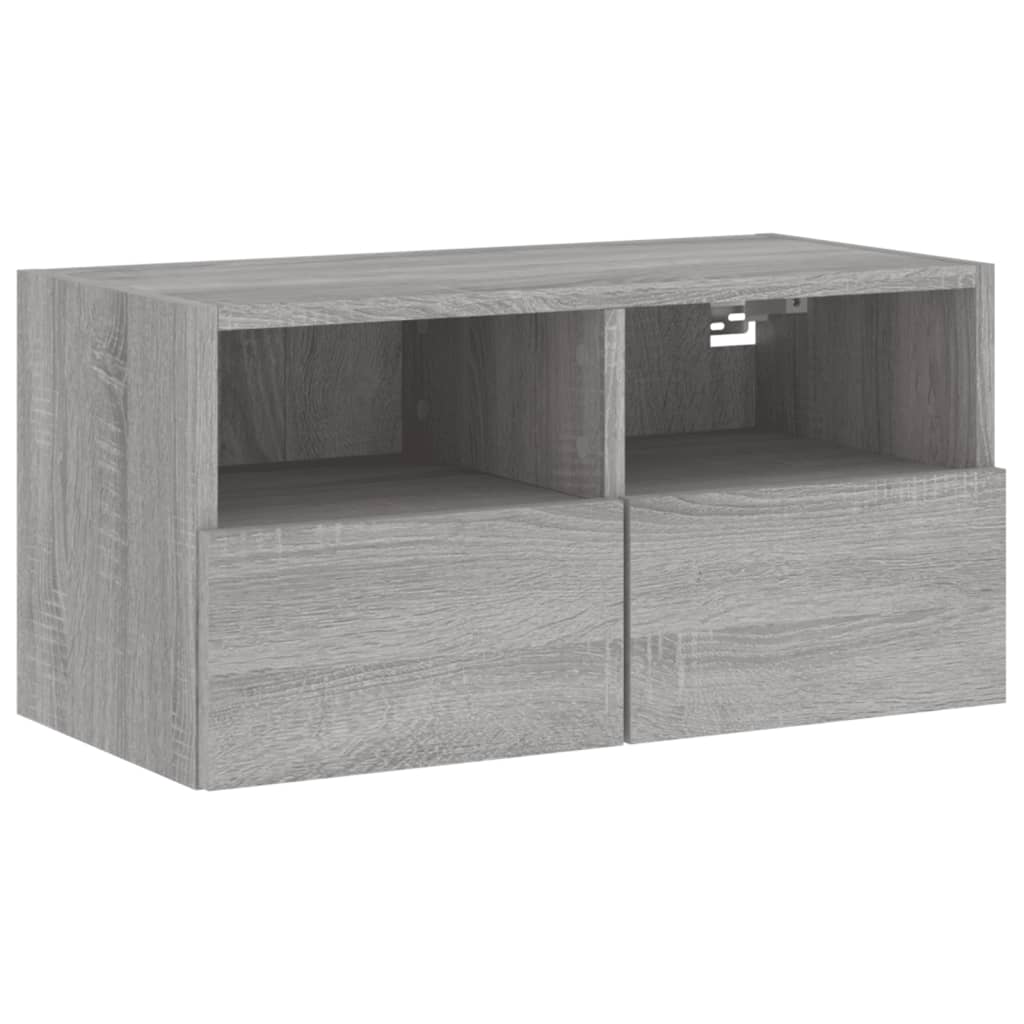 5-delige Tv-wandmeubelset grijs sonoma eikenkleurig is nu te koop bij PeponiXL, paradijselijk wonen!