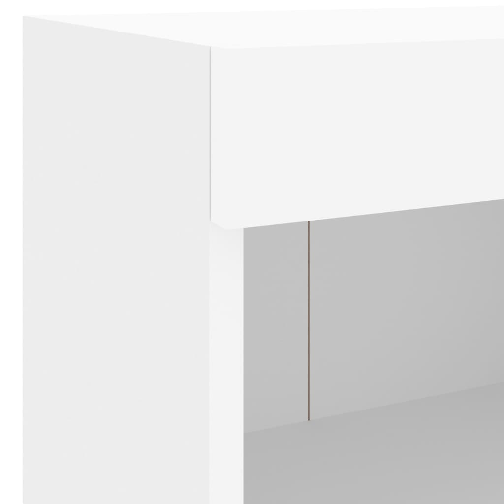 4-delige tv-wandmeubelset met LED-verlichting wit is nu te koop bij PeponiXL, paradijselijk wonen!