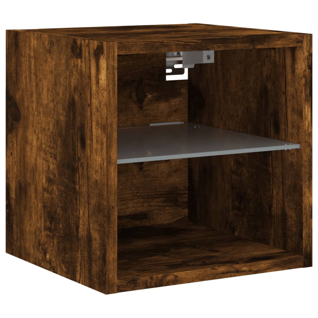 7-delige tv-wandmeubelset met LED bewerkt hout gerookt eiken is nu te koop bij PeponiXL, paradijselijk wonen!