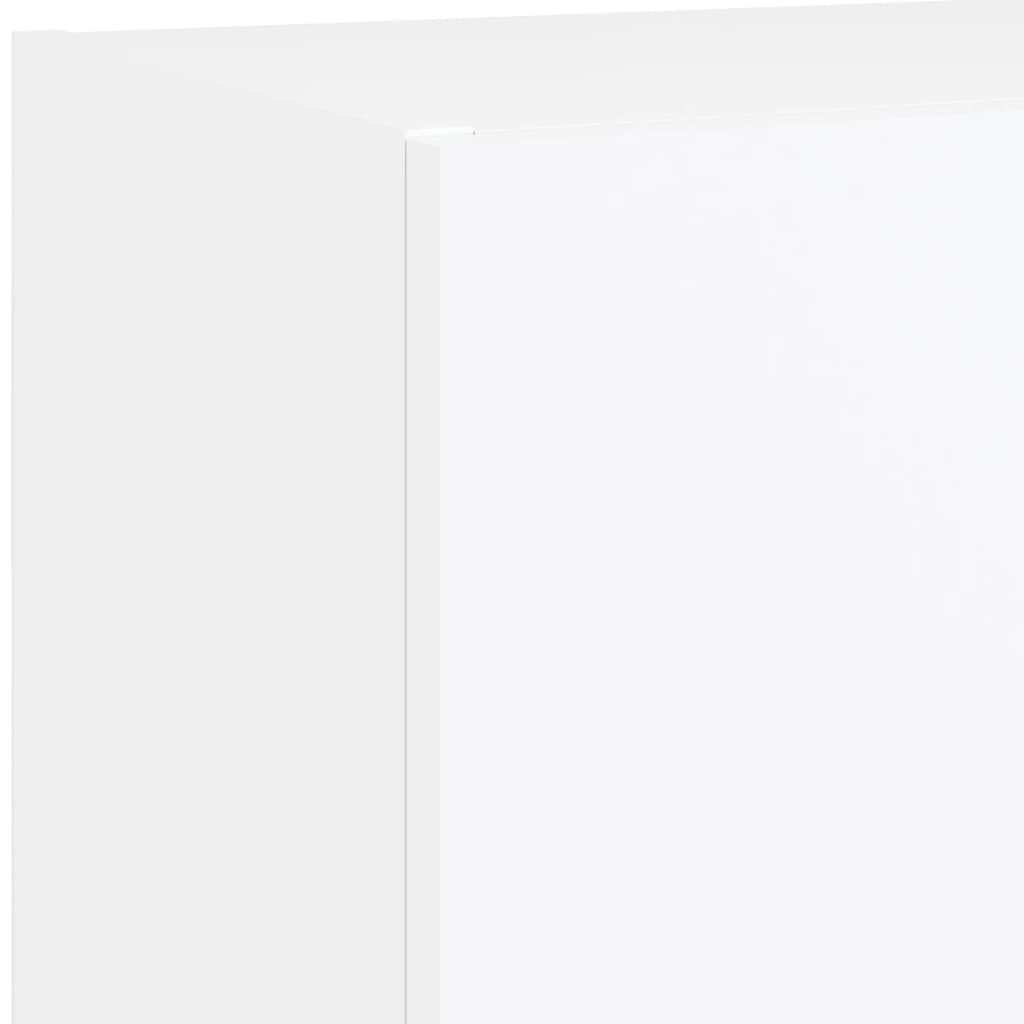 5-delige Tv-wandmeubelset met LED-verlichting bewerkt hout wit is nu te koop bij PeponiXL, paradijselijk wonen!