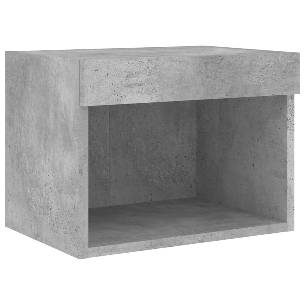 5-delige Tv-wandmeubelset met LED bewerkt hout betongrijs is nu te koop bij PeponiXL, paradijselijk wonen!
