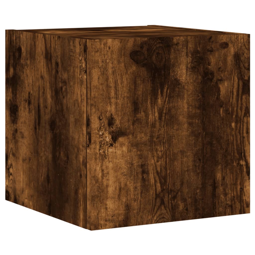 8-delige tv-wandmeubelset met LED bewerkt hout gerookt eiken is nu te koop bij PeponiXL, paradijselijk wonen!