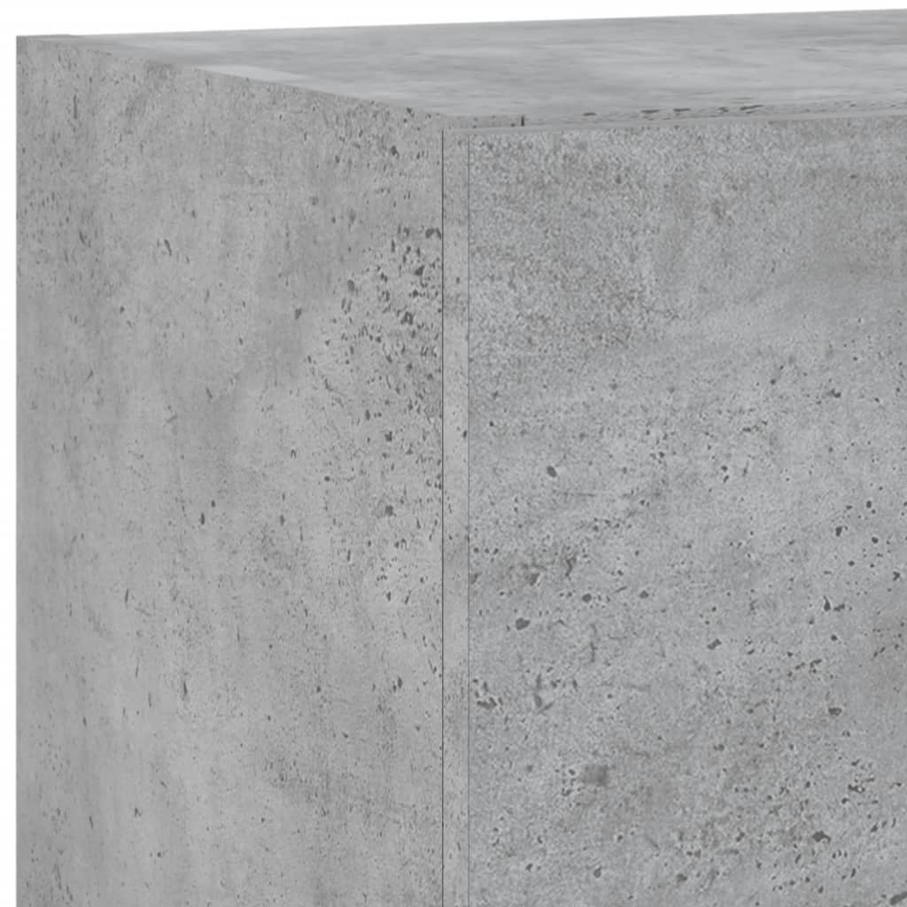 5-delige Tv-wandmeubelset met LED bewerkt hout betongrijs is nu te koop bij PeponiXL, paradijselijk wonen!
