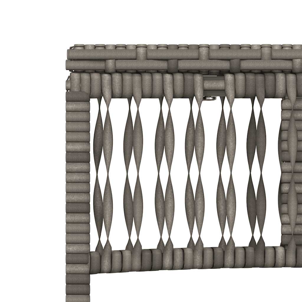 Ligstoelen 2 stuks met tafel Grijs Poly Rotan is nu te koop bij PeponiXL, paradijselijk wonen!