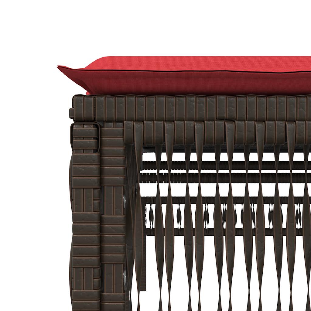 Ligstoelen 2 stuks met tafel Bruin Poly Rotan is nu te koop bij PeponiXL, paradijselijk wonen!