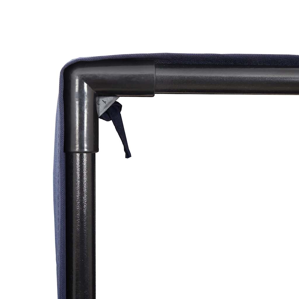 Dubbele ligstoel met dak en gordijnen, grijs polyrotan is nu te koop bij PeponiXL, paradijselijk wonen!