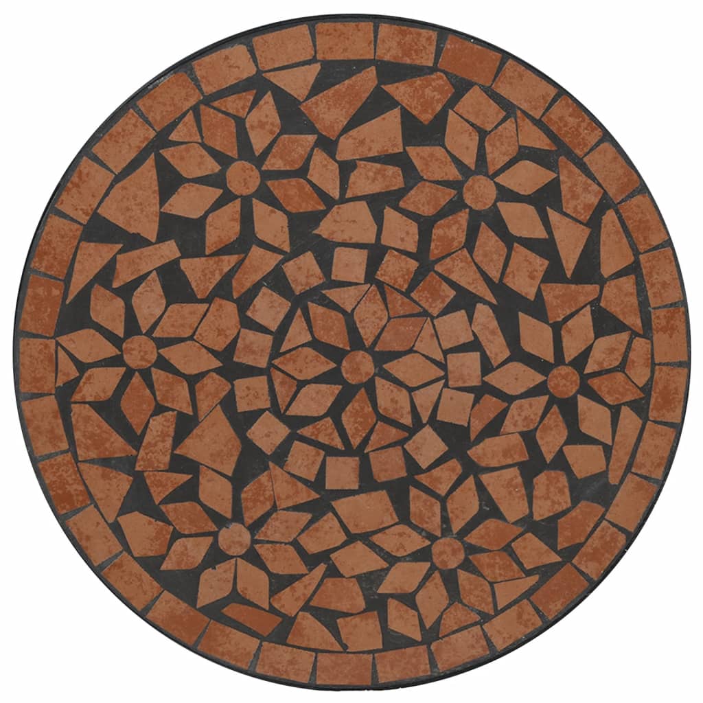Bistrotafel mozaïek Ø50x70 cm keramiek terracottakleurig is nu te koop bij PeponiXL, paradijselijk wonen!