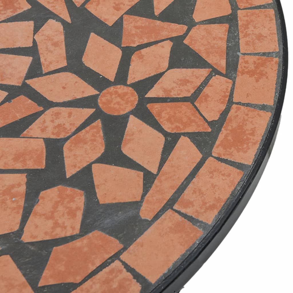 Bistrotafel mozaïek Ø50x70 cm keramiek terracottakleurig is nu te koop bij PeponiXL, paradijselijk wonen!