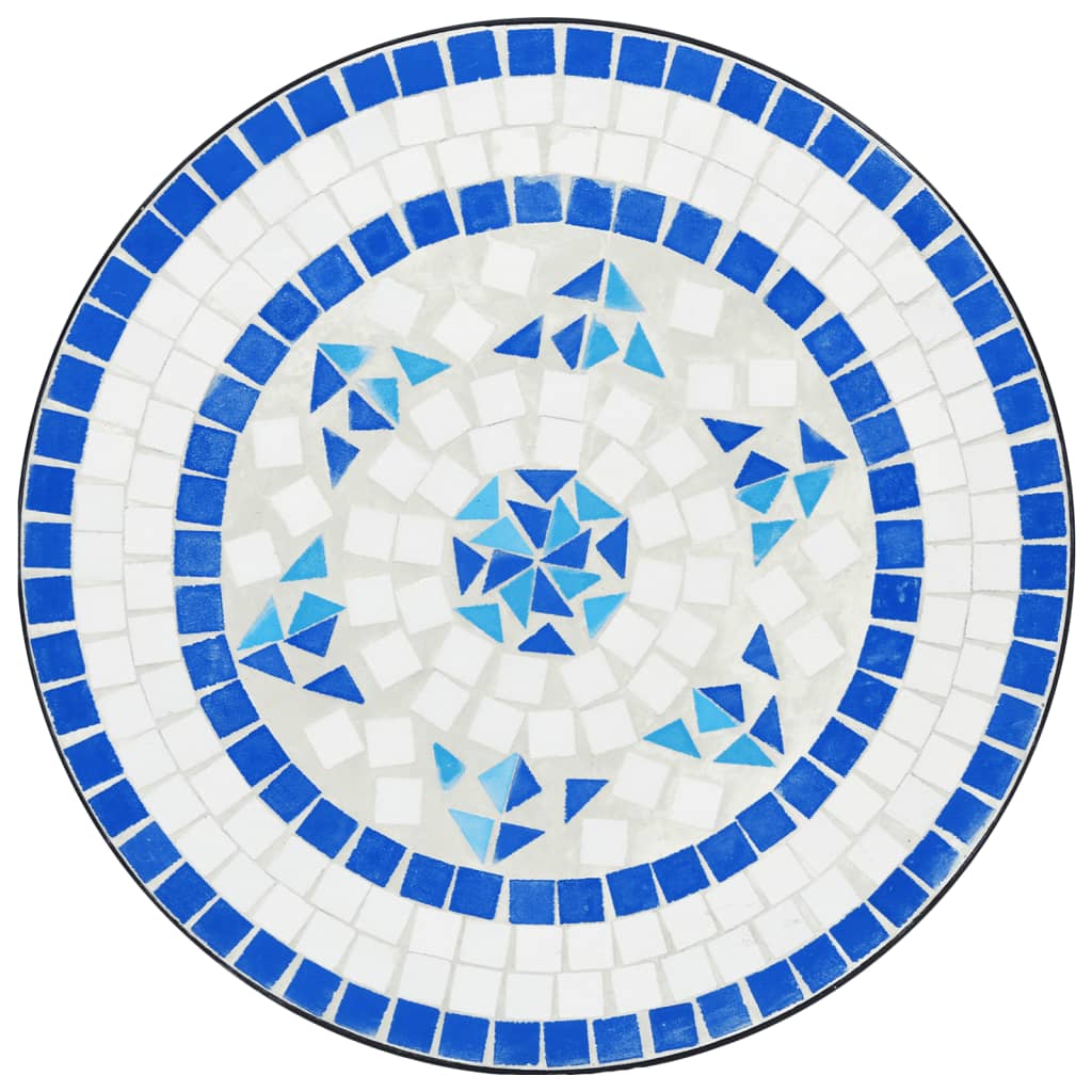 Bistrotafel Ø 50x70 cm keramiek blauw en wit is nu te koop bij PeponiXL, paradijselijk wonen!