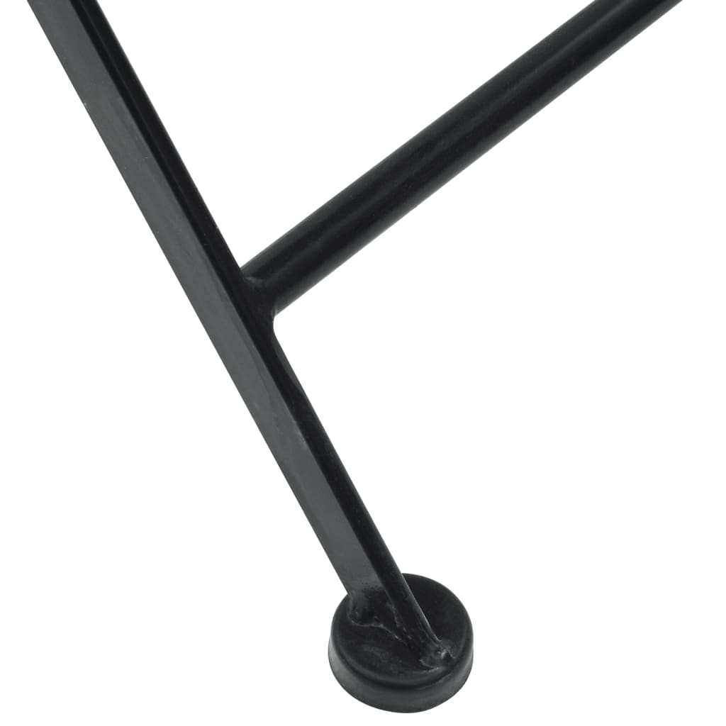 Bistrostoelen 2 st inklapbaar keramiek zwart en wit is nu te koop bij PeponiXL, paradijselijk wonen!