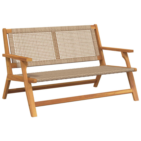 Tuinmeubelen Beige 122 x 78 x 73 cm Massief Acaciahout is nu te koop bij PeponiXL, paradijselijk wonen!