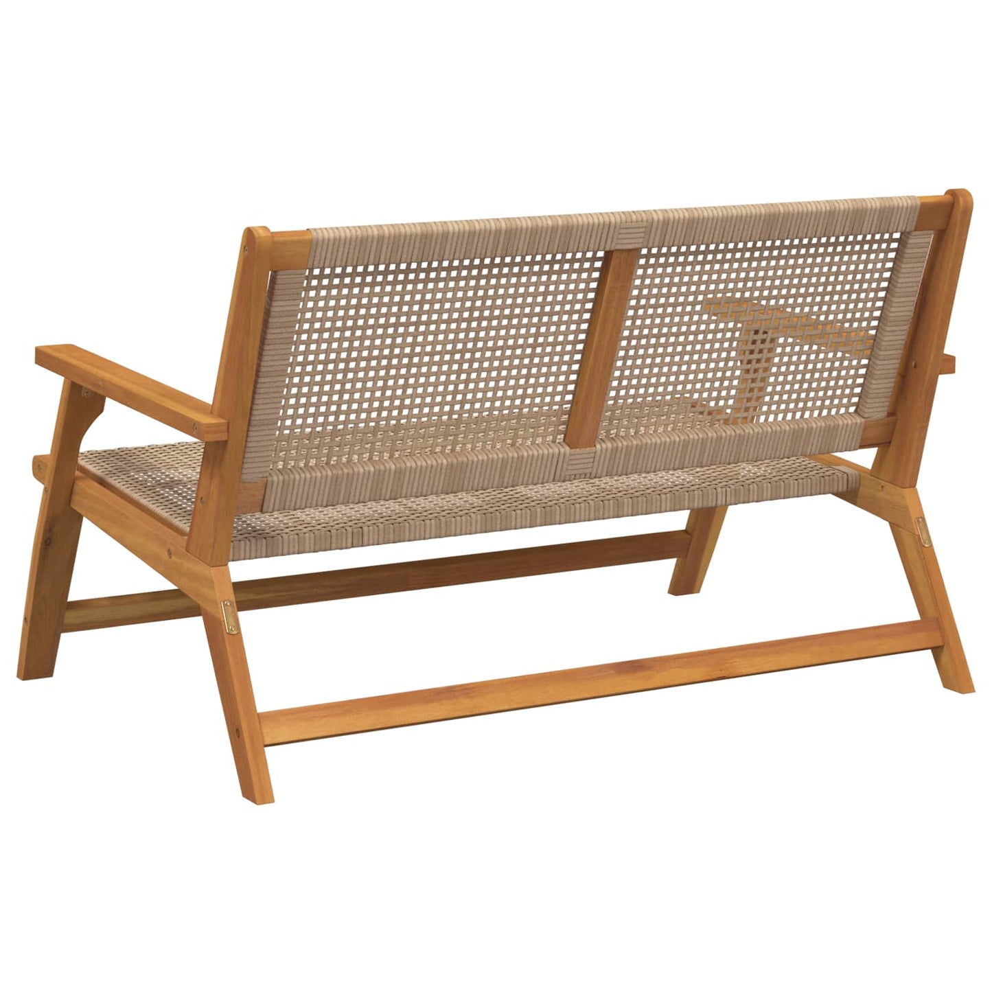 Tuinmeubelen Beige 122 x 78 x 73 cm Massief Acaciahout is nu te koop bij PeponiXL, paradijselijk wonen!