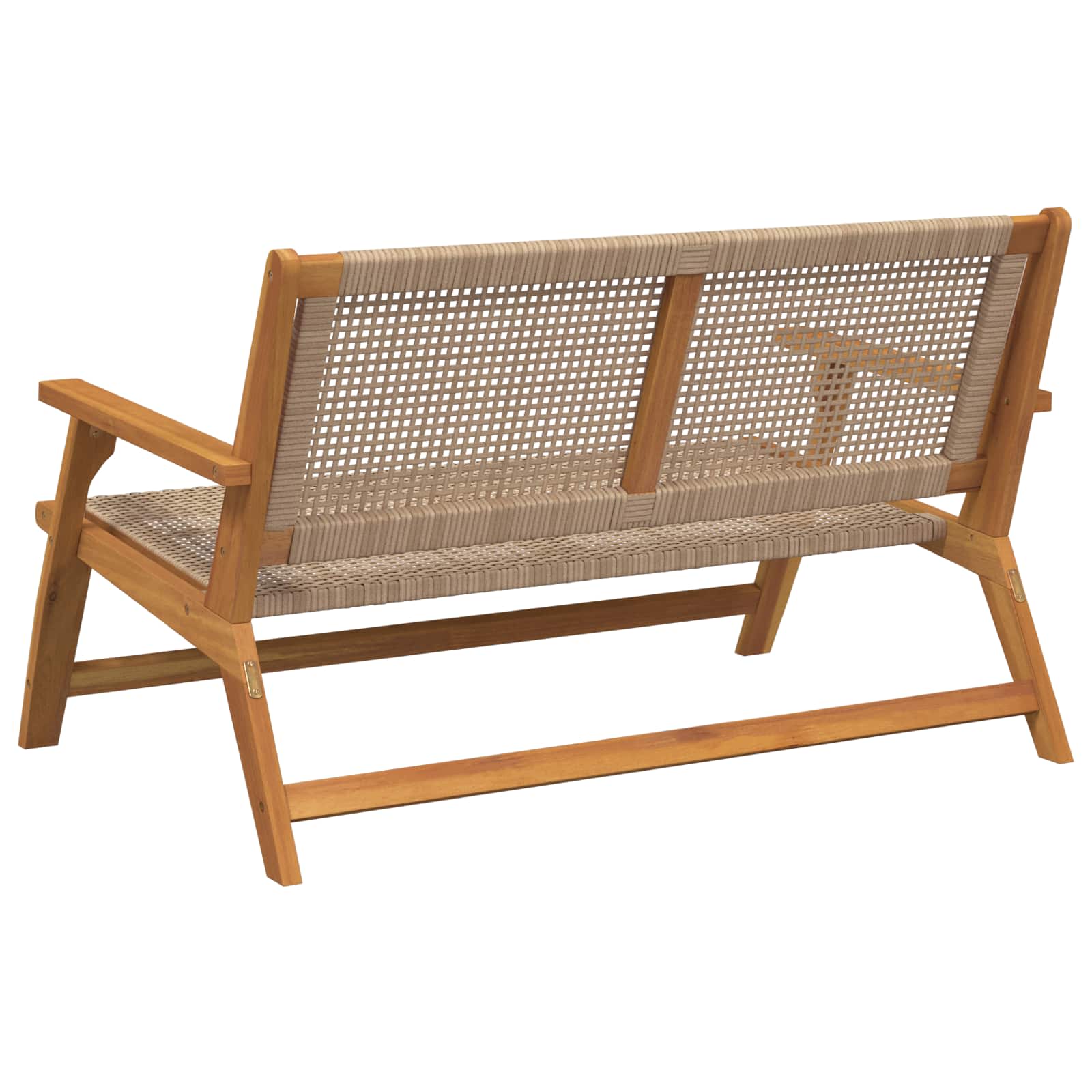 Tuinmeubelen Beige 122 x 78 x 73 cm Massief Acaciahout is nu te koop bij PeponiXL, paradijselijk wonen!
