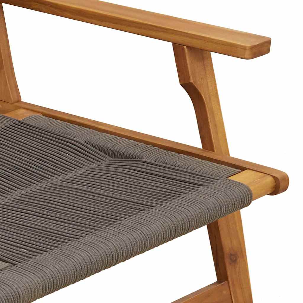 Tuinmeubelen Grijs 122 x 76 x 73 cm Massief Acaciahout is nu te koop bij PeponiXL, paradijselijk wonen!